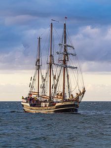 Segelschiff auf der Ostsee während der Hanse Sail in Rostock