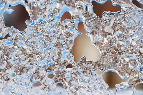 Natürliches Eis, dünn und transparent