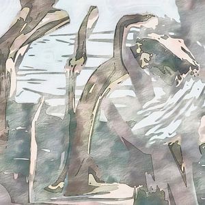 Freude - expressionistische Meditations Kunst