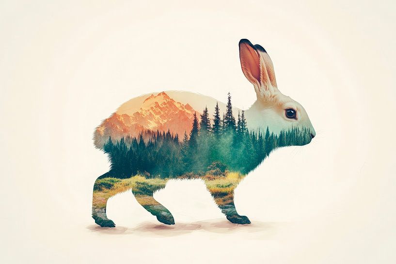Natur im Kaninchen von Poster Art Shop