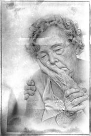 Portrait of Old age and impermanence by Peter Venema