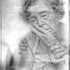 Portret van Ouderdom en vergankelijkheid van Peter Venema
