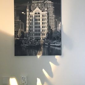 Customer photo: White House Rotterdam black and white by Anton de Zeeuw, on canvas