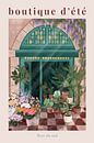French flower shop poster by Goed Blauw thumbnail
