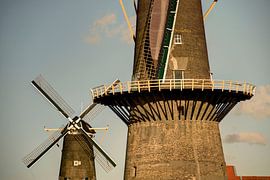 Schiedam - Molen de Vrijheid en de Noord by Maarten de Waard