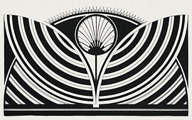 Samuel Jessurun de Mesquita, Stilisiertes Blumenmotiv (ca.1905) von Atelier Liesjes
