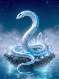 Luminous Crystal Serpent by Markus Gann