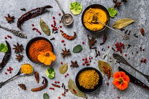 Herbes et épices sur métal, herbes sur métal 2