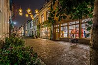 Plan du soir de la Lievevrouwestraat à Bergen op Zoom