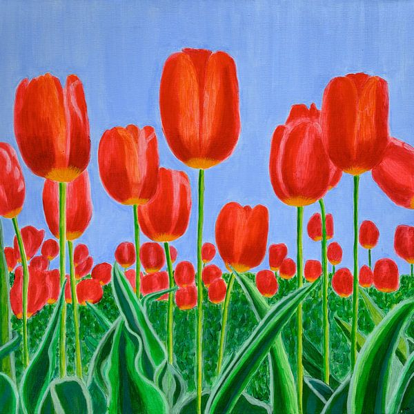 Orangefarbene Tulpen von Nelleke Bruno
