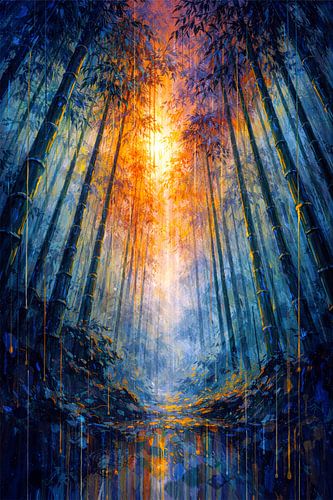 Path of Light - Magical Bamboo Forest by Eric Nagel