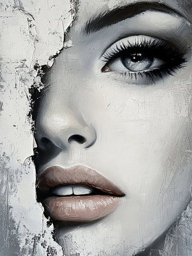 Portrait abstrait moderne