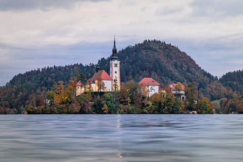 Bled in Autumn Twilight