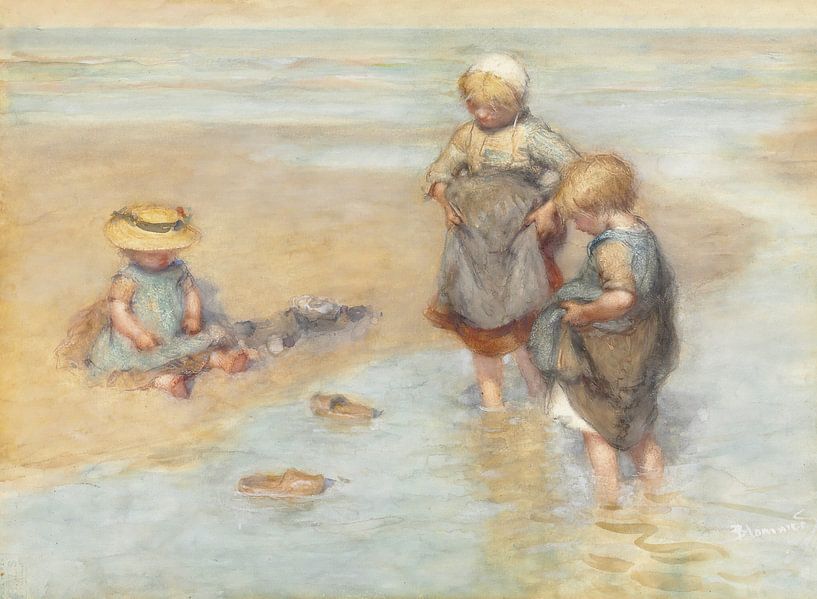 Bootje spelende kinderen, Bernardus Johannes Blommers van Meesterlijcke Meesters