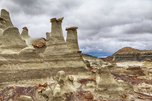 Bisti Badlands in de winter New Mexico, USA