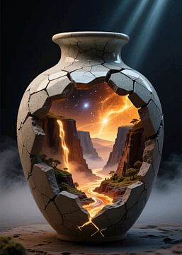 Contemporary Surreal Vase Art – Creative Interior Accent