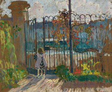 Lagny, Nono at the garden gate (1905) by Peter Balan