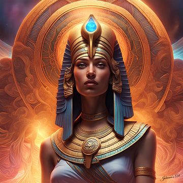 Egyptische godin Isis van Johanna's Art