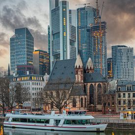Blick auf die Skyline von Frankfurt von Fotos by Jan Wehnert