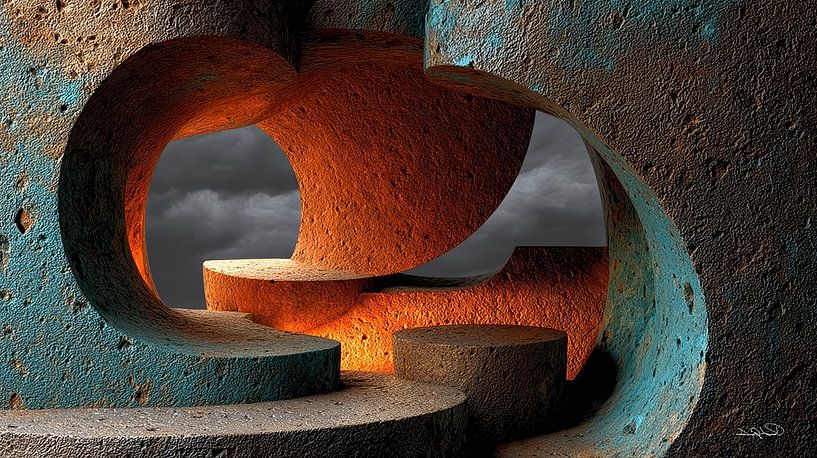 formes et textures abstraites par Gelissen Artworks