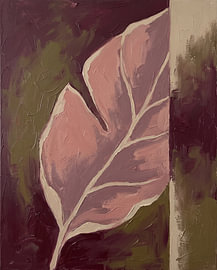 Serene botanical forms in warm shades by Your unique art