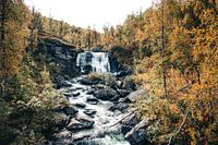Waterfall in Swedish Lapland