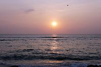 Sunset over the Indian Ocean