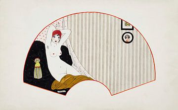 George Barbier - Femme nue sur un divan sur Peter Balan