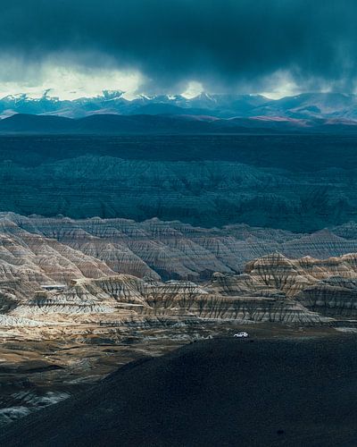 Layering in Unique Tibetan Landscape