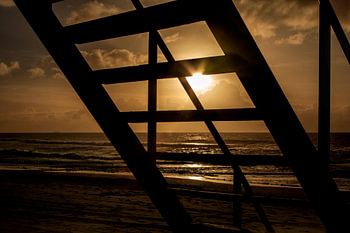 trap aan de zee