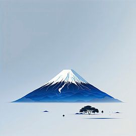 Die Pracht Japans in einem minimalistischen Porträt von Vlindertuin-Art