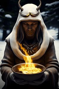Flamme du chaman de l'hiver