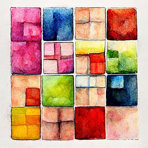 Vlak met keurrijke vierkantjes