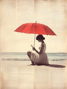 Sommergeschichten: Eine Frau, ein Buch und ein roter Regenschirm