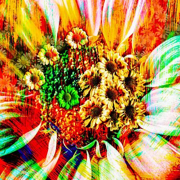 Mexican Flower Feast van Helga Blanke