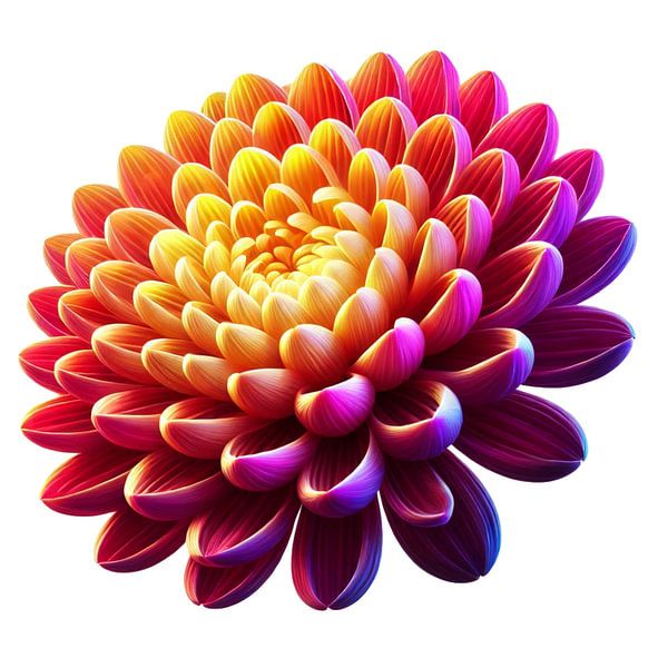 Chrysanthème rayonnant - Flower Power par Eric Nagel