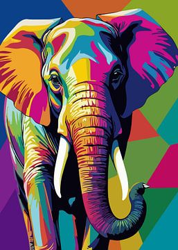 Olifant Pop Art van MIROKKU