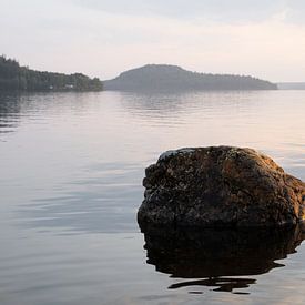 Stone in the lake by Tomas Grootveld