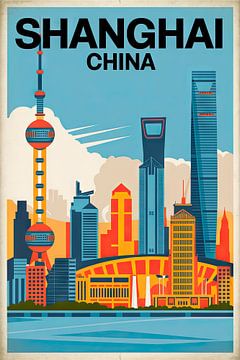Shanghai, Chine. sur Poster Art Shop