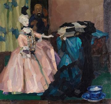 Leo Putz - Witte pop (1908) van Peter Balan