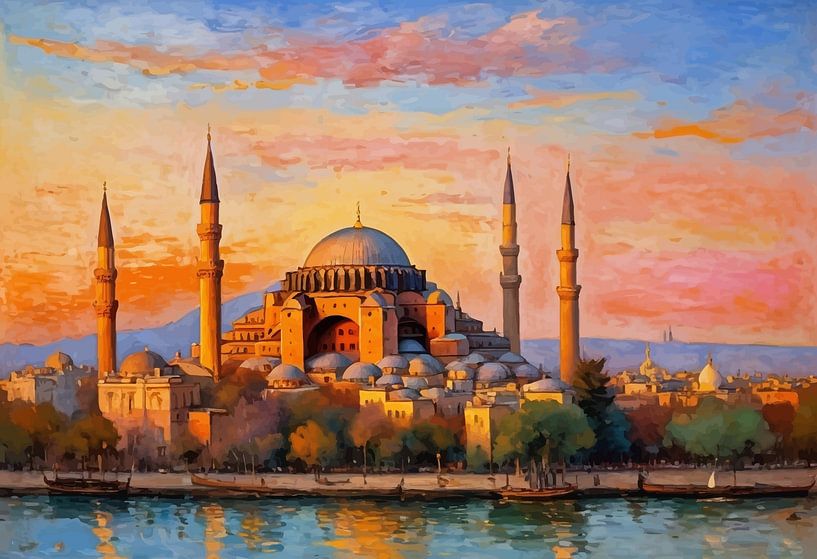 Hagia Sophia Sonnenuntergang von MIROKKU