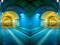 Hamburg: Two tubes of the old Elbe Tunnel #1