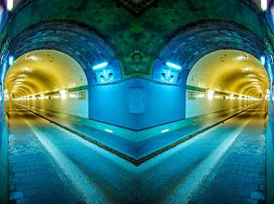 Hamburg: zwei Röhren des alten Elbtunnels #1