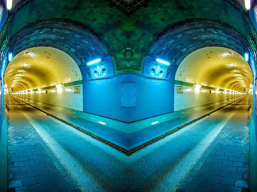 Hamburg: Two tubes of the old Elbe Tunnel #1