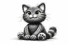 Un chaton tricoté très mignon