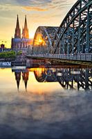 Köln: Hohenzollernbrücke und Dom