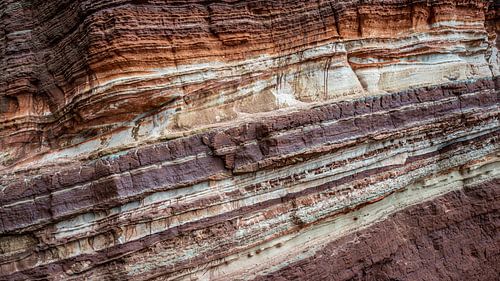 Rotswand erosie structuur Helgoland