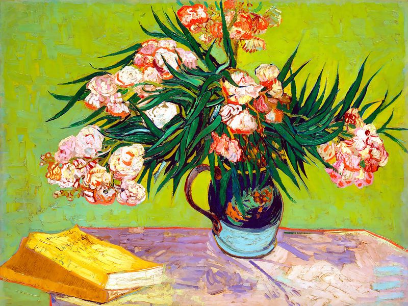 Oleanders - Vincent van Gogh - 1888 van JW Does