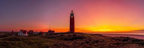 Texel vuurtoren Eierland on fire