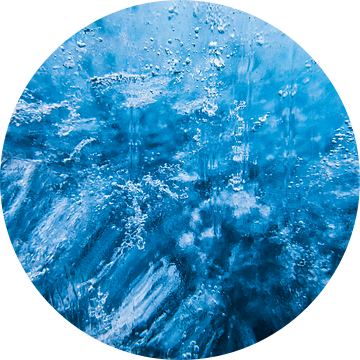 Close up van ijsbubbels in de Skaftafellsjökull gletsjer van Martijn Smeets